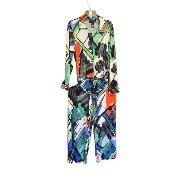 Ashley Stewart Abstract Print Jumpsuit Sz 18/20 NWT - Picture 1 of 6